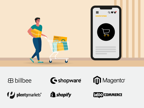 Ihr Webshop – transparent angebunden: