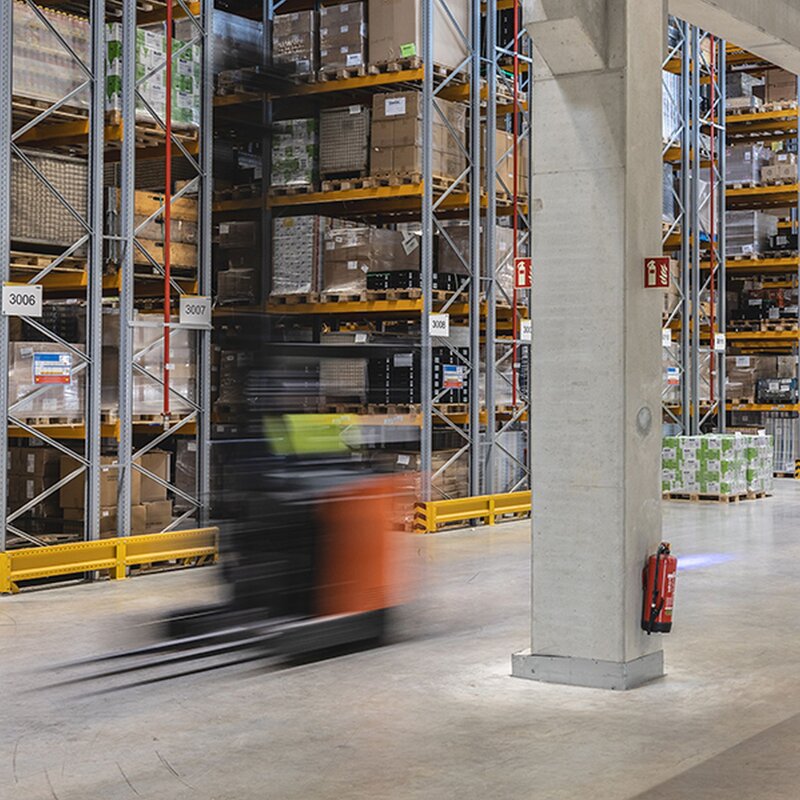Unsere Logistik in Odelzhausen auf einen Blick: