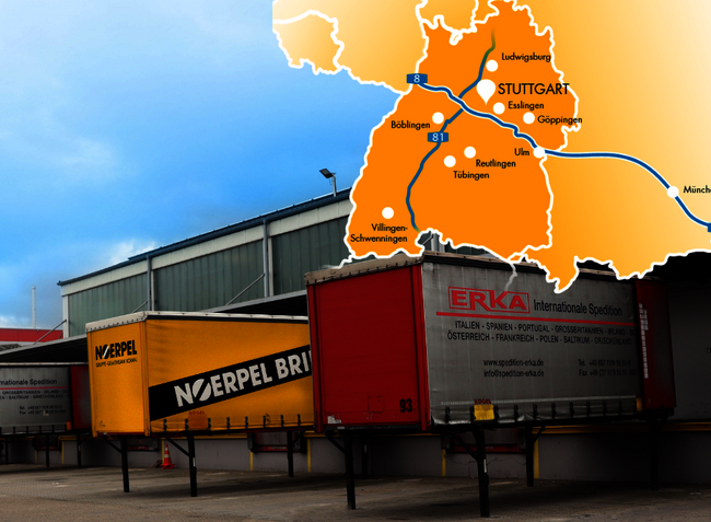 Unser Speditionshub nahe Esslingen, Böblingen und Ludwigsburg