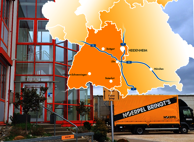 Spedition nahe Aalen, Donauwörth und Günzburg